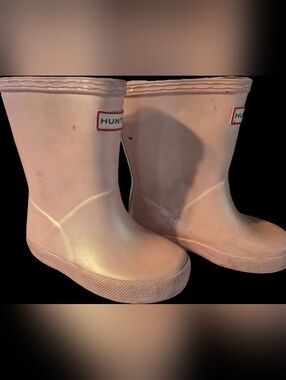 Hunter Kids Pink Waterproof Boots